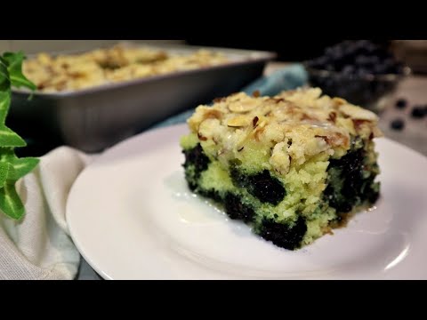 Moist Blueberry Almond Coffee Cake Recipe