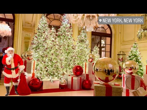 2024 NYC Christmas Walk🎄 | Plaza Hotel Decorations | Bloomingdale’s Holiday Window & 5th Avenue