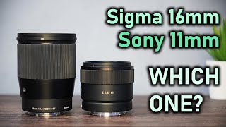 Sony 11mm F1.8 VS Sigma 16mm F1.4 | Which is the best lens? | Lens Comparison