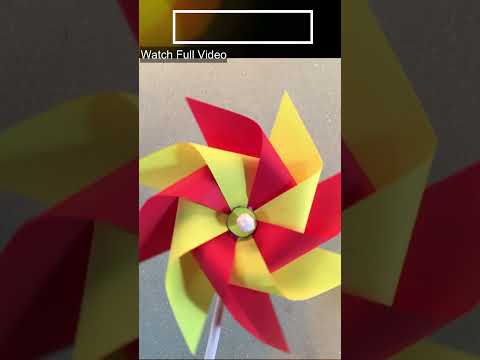 HOW TO MAKE A PAPER  WINDMILL | DIY Pinwheels | Origami Pinwheels| Paper Windmill. #shots