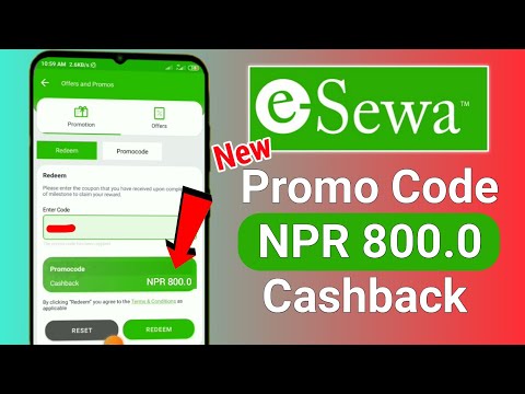 Esewa Promo Code in New User | Esewa New Promo Code 2024