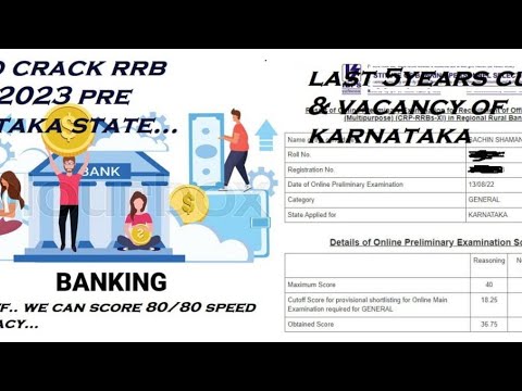 #rrb clerk(office assistant)2023 #karnataka#how to clear pre #strategy #analysis#banking #crux