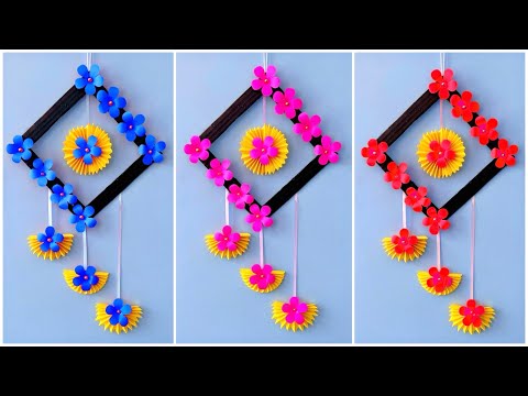 Diwali Wall Decor Idea Easy and Quick Paper Wall Hanging Ideas A4 sheet Wall decor Cardboard  Reuse