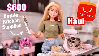 $600 AliExpress Barbie Doll Haul! Kitchen Supplies & Appliances for LOW PRICES