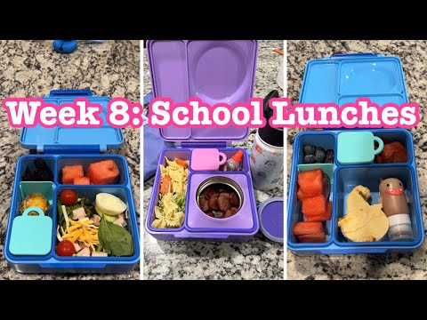 New Weekly School Lunchboxes 2023 / Week 8 School Packed School Lunches / Packed School Lunchbox