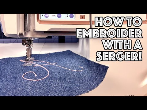 Sewing Hack! How To Embroider With Your Serger!