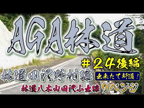 ⭐AGA林道　＃ 24 後編　林道田沢野村線＋林道八木山田沢小出線リベンジ　【出来たて新道！】