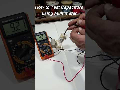 How to Test Capacitors using Multimeter \\ How to Test Capacitor #shorts #howto