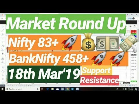 #MarketRoundUp #Nifty & #BankNifty Support and Resistance for 18th Mar'19