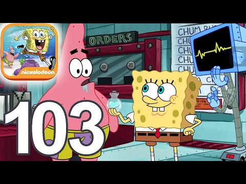 SpongeBob Patty Pursuit - Tearful Memories Walkthrough Video Part 103 (iOS)