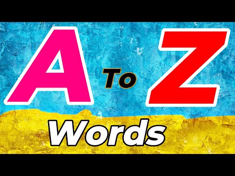 Learn A to Z Many Words | Words From Alphabets | A to Z Words | Alphabet | ABC