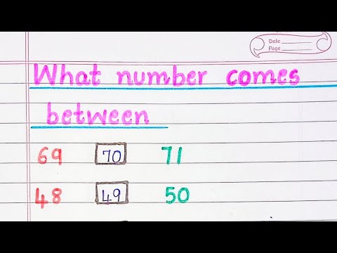 What number comes between