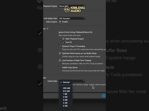 การทำงานของ Cache Size ใน Pro Tools #kimlengtrick  #kimlengaudio  #สาระน่ารู้