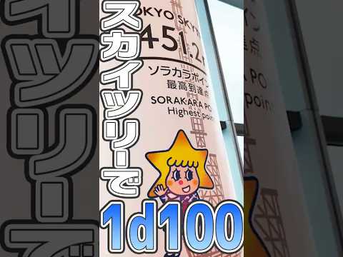 スカイツリーのてっぺんで1d100