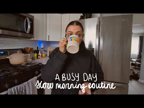 SLOW LIVING ON A BUSY DAY | slow morning vlog