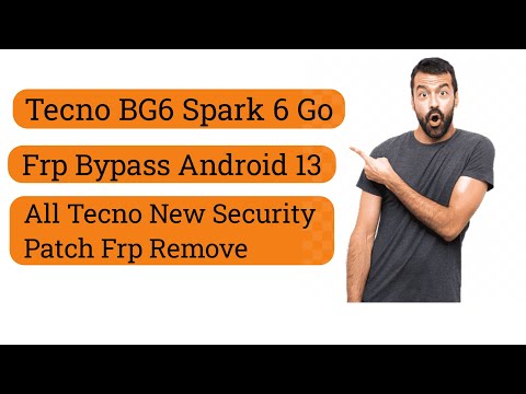 Tecno BG6 Frp Bypass Android 13 Tecno Spark 6 Go Frp Remove