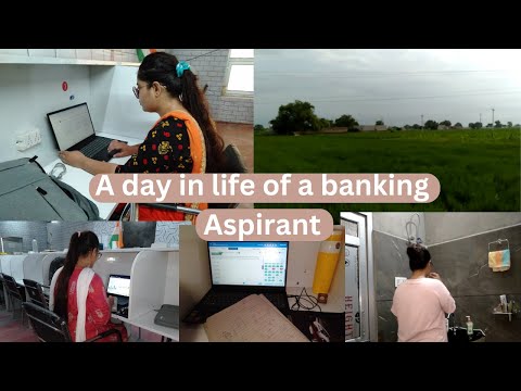 A day in life of a banking Aspirant . My Study Routine. #bankingpovlog #bankpreperation  #rrbpo2024