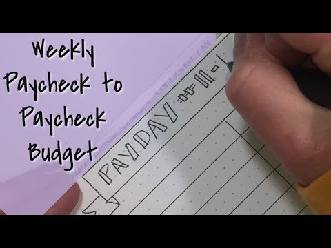 Budget with Me - Weekly Paycheck to Paycheck Zero Based System