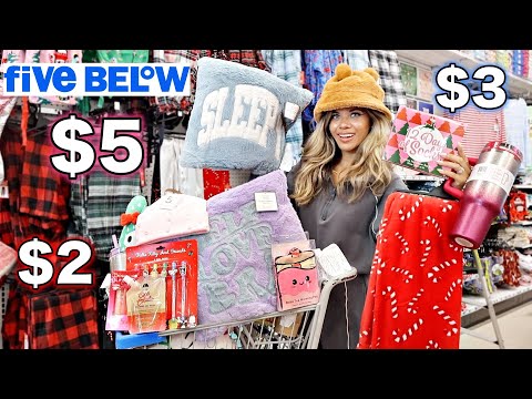 FIVE BELOW LAST MINUTE CHRISTMAS SHOPPING SPREE! CHEAP GIFT SETS & MORE!