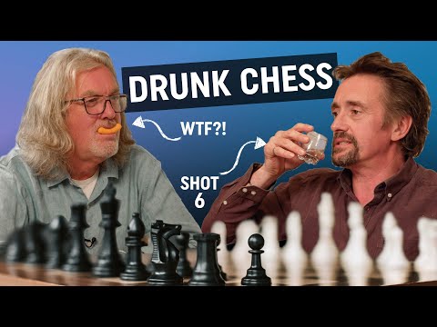 Hammond & May try to play chess while downing shots