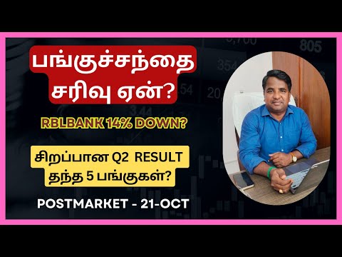 பங்குச்சந்தை சரிவு ஏன்? | Hdfcbank | Kotak | RBL Bank | Amber | Tejasnet | Tatachem | Tamil | Nifty