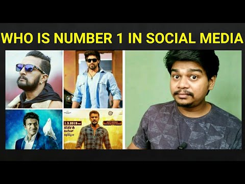 Top 5 Heroes in Social media | Darshan | Puneeth Rajkumar | Yash | Sudeep |