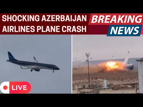 Tragedy Strikes: Azerbaijan Airlines Plane Crashes Near Aktau City, Kazakhstan