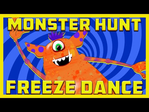 Monster Hunt Freeze Dance | Brain Break movement song for kindergarten