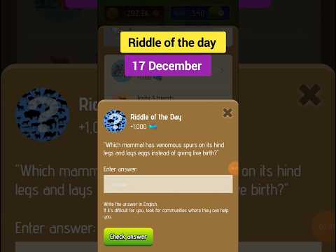 Riddle of the day Zoo | Today 17 December riddle of the day zoo