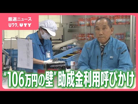 「時間も金額も気にせずプレッシャーから解放」“106万円の壁”　国が助成金の活用呼びかけ