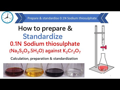 How to prepare and standardize 0.1 N sodium thiosulphate solution | Standardisation of 0.1N Na2S2O3