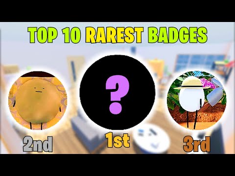 SECRET STAYCATION | TOP 10 RAREST BADGES!