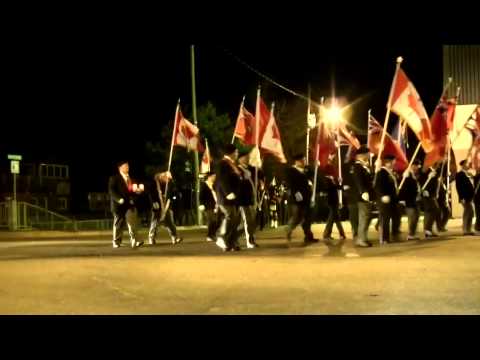 Nov 10 EVENING Memorial Parade   Fenelon Falls