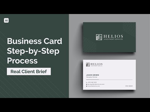 Designing a Business Card from a Real Client Brief | Step-by-Step Tutorial