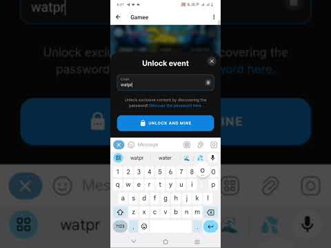 🪂🪂🪂 Gamee airdrop Click unlock & mine Enter watprotocol password to start mining #gamee #airdrops