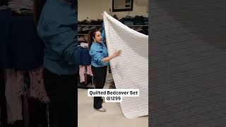 Quilted Bed Cover Set #Quiltedbedcoverset #brandsshowsha # #surplusclothing  #exportsurplus