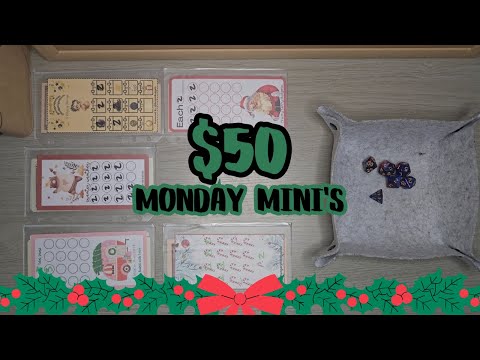 $50 Mini Monday Randomizer🎄| How Many Did I Finish?! | #savings #budgeting #trending