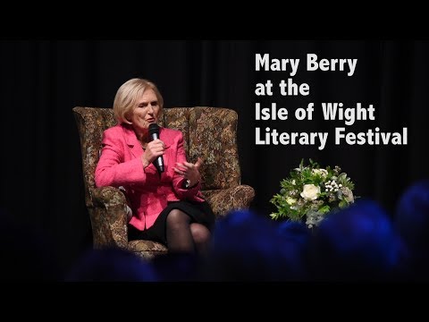 Mary Berry at the Isle of Wight Literary Festival