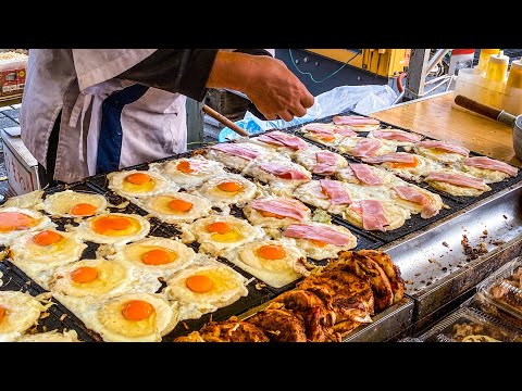 japanese street food - pork omelet buta tama ぶたたま