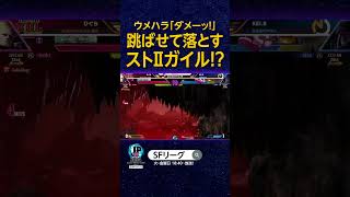 ウメハラ「ダメーッ!」跳ばせて落とすストIIガイル!? #SFL #スト6