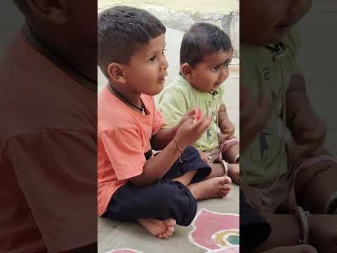 How Cute😍🥰😘 My Brother Sons Are looking 🌬🍎❣️💝#kidsvideo #kidssong #eatingchallenge #trendingshorts