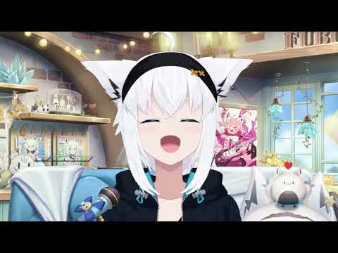 Sleepy Fubuki yawns 【Hololive/Shirakami Fubuki】