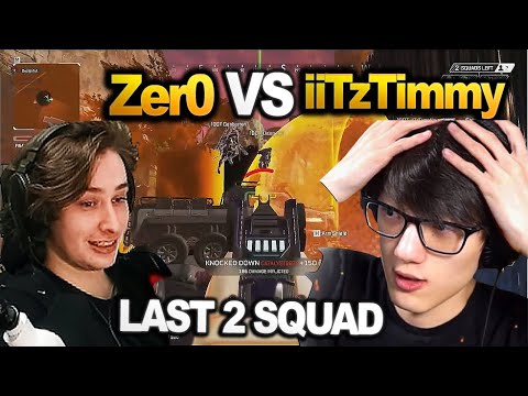 iiTzTimmy vs Zer0 in algs scrims: LAST 2 SQUAD!!