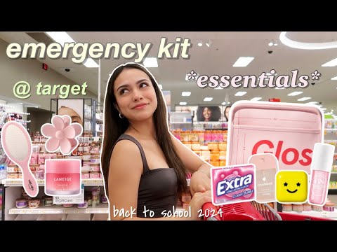 WHAT’S IN MY EMERGENCY KIT 2024 🖇️⭐️🎀 back to school shopping at target