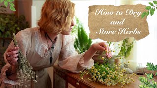 How to Dry and Store Herbs