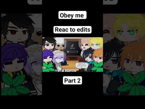 Obey me react to edits short video😍😍 #animecharacter