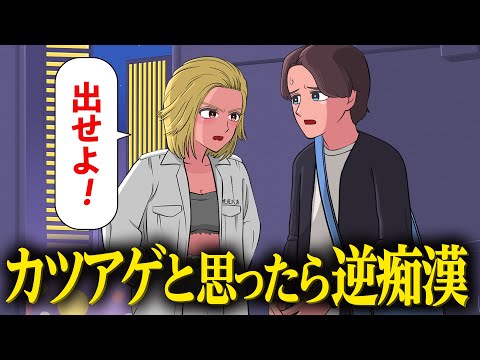 不良女からカツアゲかと思ったら逆痴漢だった【アニメ】【コント】