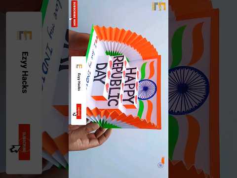 Republic day card ideas 2024 / Happy Republic Day card #shorts