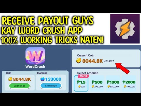 RECEIVE ₱1980 SAHOD DAILY KAY WORD CRUSH APP! SUPER LEGIT EARNING APP THIS 2024