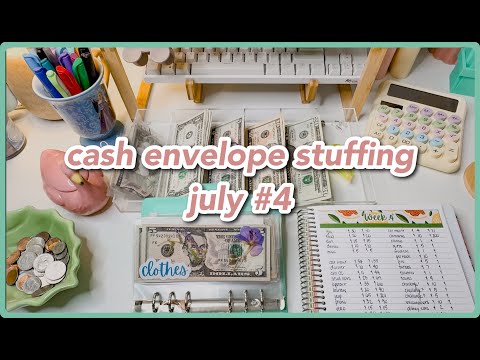 cash envelope stuffing | july week #4 | low income budget | savings challenges